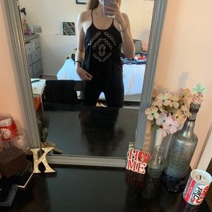 Black tank top
